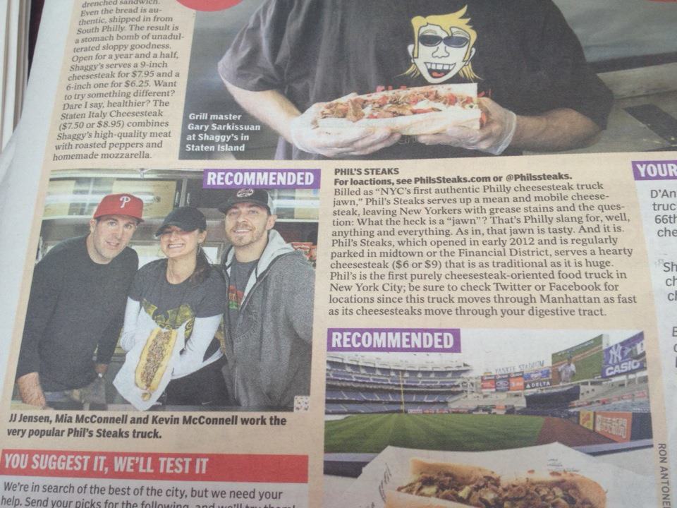 Phil's featured in the NY Daily News!